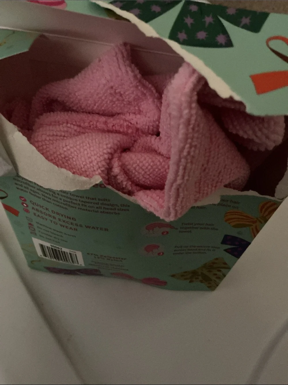 Microfiber Hair Dry Towel - Pink